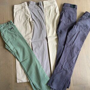 Pack of 6 AG Ag Adriano Goldschmied pants: the protege and the graduate mix